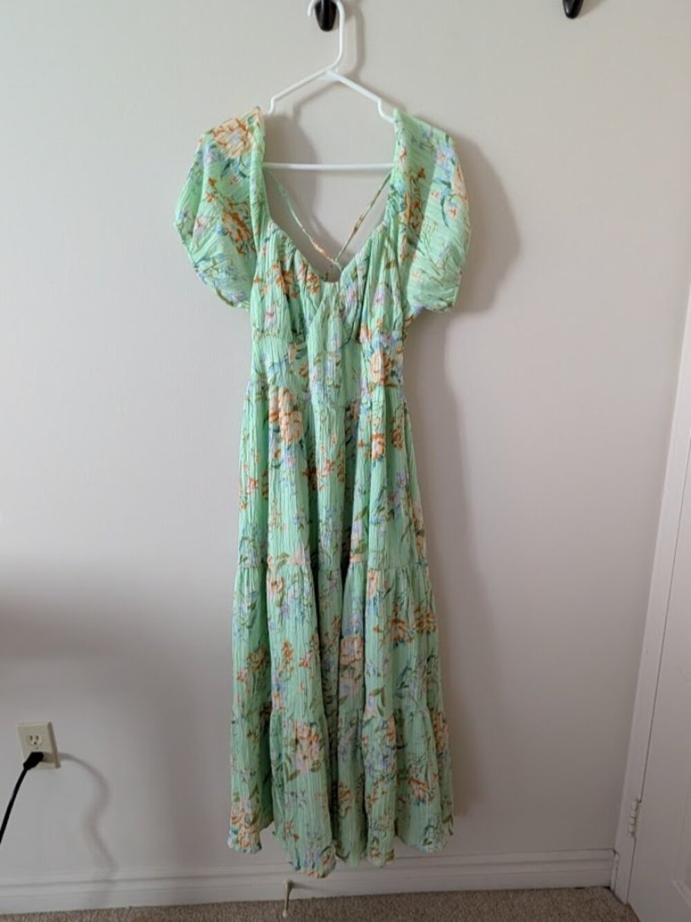 Green Floral Dress